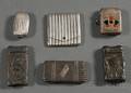 Six Silver Matchsafes