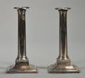 Pair of Sheffield Plate Candlesticks