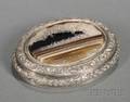 Scottish George IV Silver and Agatemounted Snuff Box