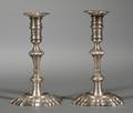 Pair of George II Silver Candlesticks