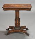 Dutch Fruitwood Marquetry Inlaid Mahogany Threetier Metamorphic Table