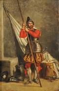 Hippolyte Bellange French 18001866 Flag Bearer
