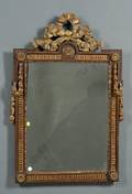Neoclassical Mahogany and Parcelgilt Mirror