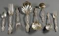 Group of Whiting Sterling Lily Pattern Flatware
