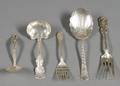 Five American Sterling Flatware Servers