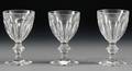 Eleven Baccarat Crystal Stemmed Water Glasses