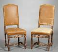 Set of Six Flemish Baroque Style Beechwood Side Chairs