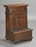 Italian Renaissance Style Inlaid Walnut Prie Dieu