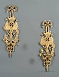 Pair of Decorative Giltwood Wall Sconces