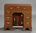 George III Mahogany Kneehole Dressing Table