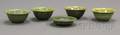 Five Fulper Pottery Bowls