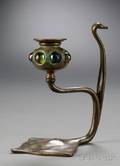 Tiffany Furnaces Serpent Candlestick