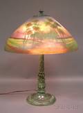 Reversepainted Table Lamp