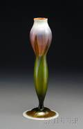 Tiffany Decorated Art Glass Vase