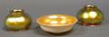 Two Steuben Shades and an Attributed Bowl