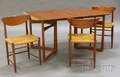 John Stuart Dining Table and Three Chairs
