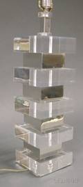 Lucite Table Lamp