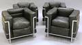 Four Le Corbusier LC2 Chairs