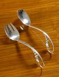 Orla Mogansen Blossom Serving Fork and Spoon No 35