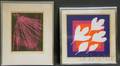 American School 20th Century Lot of Three Prints Double Image Leaves