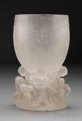 Cire Perdue Vase Attributed to R Lalique