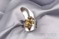 ArtistDesigned 14kt Gold Sterling Silver and Citrine Ring Art Smith