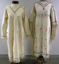 Two Womens Beaded Hide Dresses