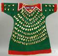 Northern Plains Childs Felt and Trade Cloth Imitation Elk Tooth Dress