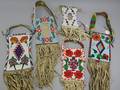 Five Beaded Hide Mirror Bags
