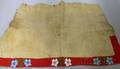 Beaded Buffalo Hide Saddle Blanket with Floral Beadwork