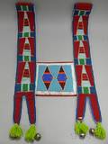 Crow Beaded Cloth Horse Collar