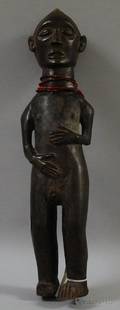 Carved Standing African Female Figure