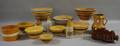 Fourteen Pieces of Assorted Yellowware and Stoneware