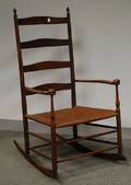 Shaker Production No 7 Maple Ladderback Armrocker