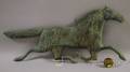 Patinated Molded Copper Running Horse Weather Vane