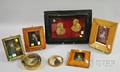 Seven Assorted Framed Miniature Wax Profile Portraits