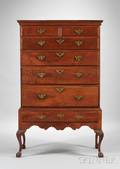 Pennsylvania Chippendale Carved Walnut High Chest on Base