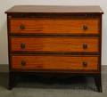 Federalstyle Inlaid Mahogany ThreeDrawer Chest