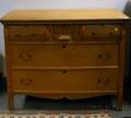 Late Victorian Carved Maple and Birdseye Maple Veneer Bureau