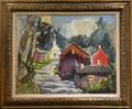 Lot of Two Framed 20th Century American School Oil on Canvas Views