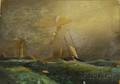Unframed Oil on Canvas Marine Scene