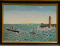 Manner of JOJ Frost American School 20th Century Graves Light House Boston Harbor