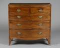 George III Mahogany Bowfront Chest of Drawers