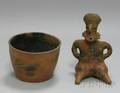 Two PreColumbian Redware Items