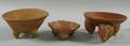 Three PreColumbian Tripod Bowls