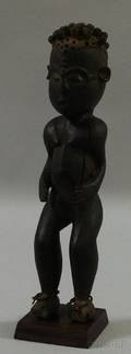 Carved African Standing Female Figure