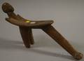 Carved Figural Headed African Stool