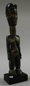 African Carved Female Wooden Figure