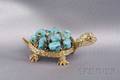 18kt Gold Gemset Turtle Brooch