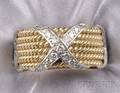 18kt Gold Platinum and Diamond Band Jean Schlumberger Tiffany  Co